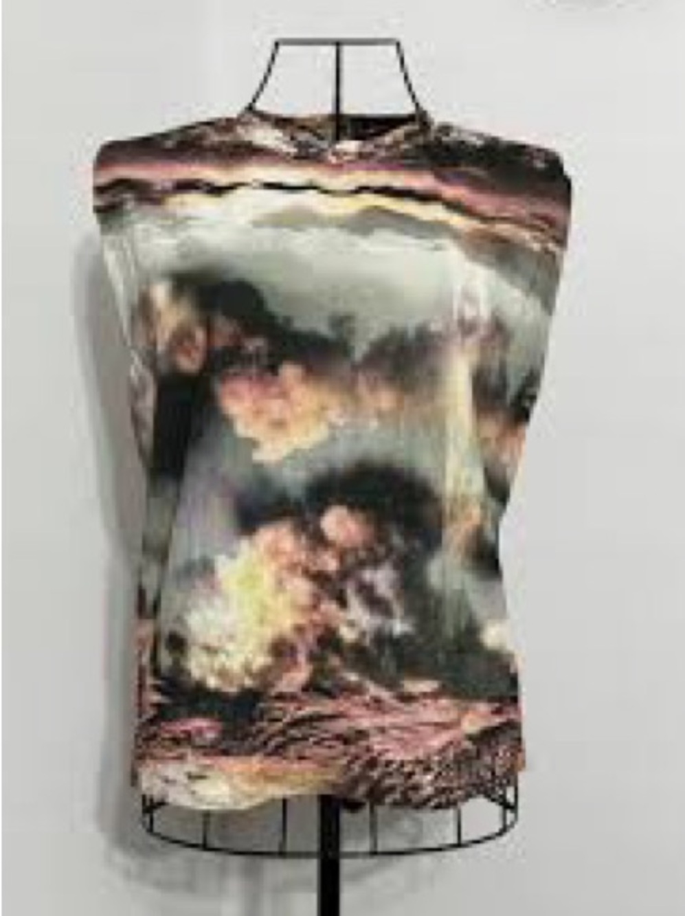 AllSaints Abstract Cloud-Print Sleeveless Camisole Top All Saints Spitalfields